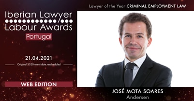 Iberian Lawyers labour Awards - Portugal 2021 - Jose Mota Soares